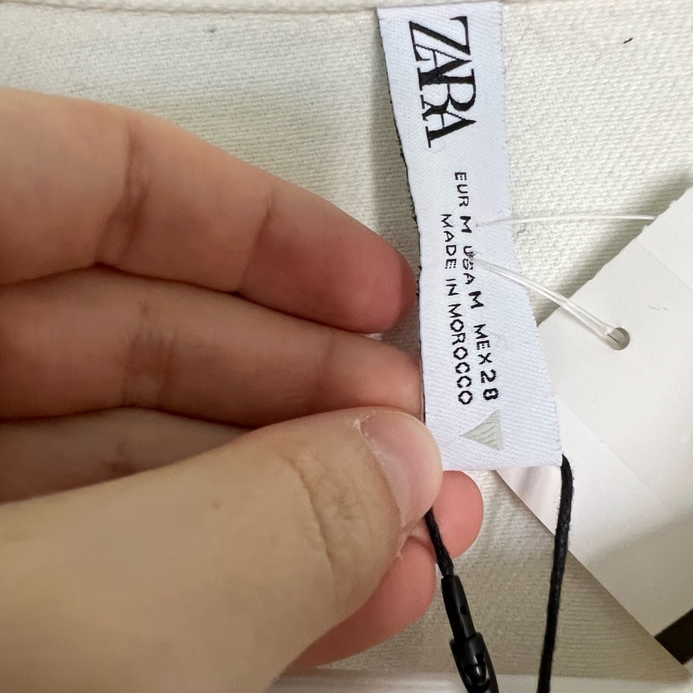 Zara Denim Ruffle Dress - Picture 4 of 5